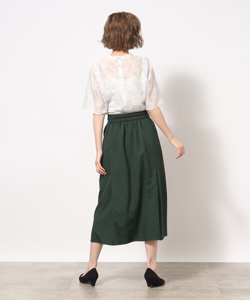 grove（グローブ）の「◆ビット付きベルトでクラシカルムードあるマーメイドスカート（スカート・レディース・ブラック/ブラウン系その他/ダークグリーン・02/03/01/05/04）」の21枚目の写真