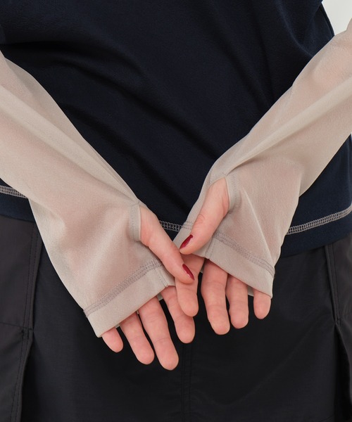 CITY TOKYO（シティトウキョウ）の「＜洗濯機洗い可能＞＜伸縮性＞トリコットシアーラグラントップス（Tシャツ/カットソー・レディース・ライトグレー/ホワイト/ネイビー/ダークグレー/ダークブルー・FREE）」の15枚目の写真