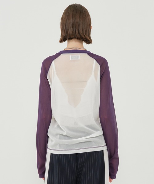 CITY TOKYO（シティトウキョウ）の「＜洗濯機洗い可能＞＜伸縮性＞トリコットシアーラグラントップス（Tシャツ/カットソー・レディース・ライトグレー/ホワイト/ネイビー/ダークグレー/ダークブルー・FREE）」の21枚目の写真