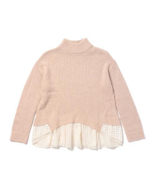 CAROLINA GLASER（カロリナ グレイサー）の「CAROLINA GLASER / バックフリル プルオーバー（ニット/セーター・レディース・チャコールグレー/ピンク・ONE SIZE）」の18枚目の写真