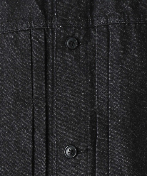 RAGEBLUE(レイジブルー)の「BLUEVER/デニムライクトラッカージャケット(デニムジャケット・メンズ・ブラック/ネイビー・MEDIUM/LARGE)」の15枚目の写真