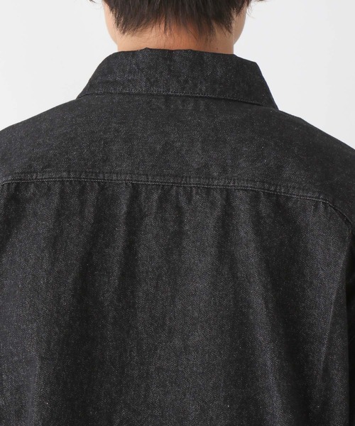 RAGEBLUE(レイジブルー)の「BLUEVER/デニムライクトラッカージャケット(デニムジャケット・メンズ・ブラック/ネイビー・MEDIUM/LARGE)」の20枚目の写真