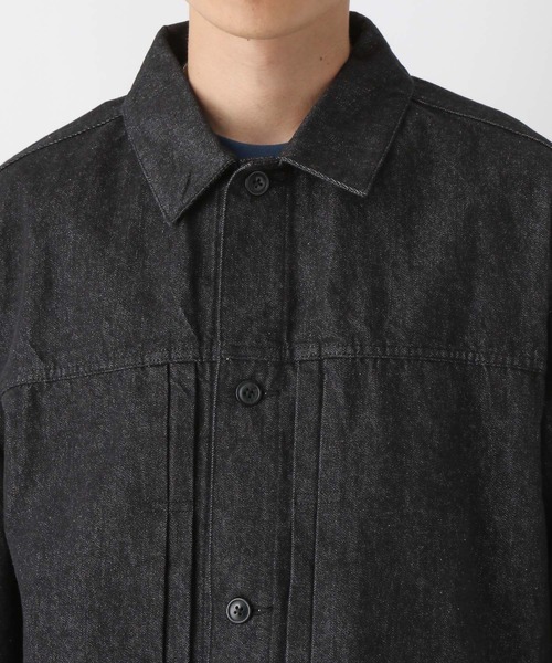 RAGEBLUE(レイジブルー)の「BLUEVER/デニムライクトラッカージャケット(デニムジャケット・メンズ・ブラック/ネイビー・MEDIUM/LARGE)」の19枚目の写真