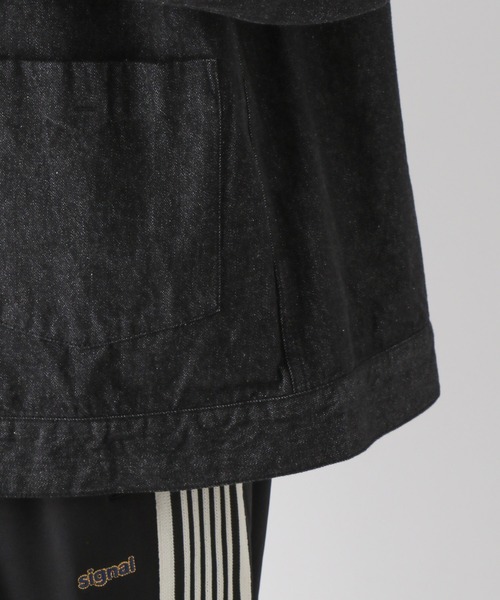 RAGEBLUE(レイジブルー)の「BLUEVER/デニムライクトラッカージャケット(デニムジャケット・メンズ・ブラック/ネイビー・MEDIUM/LARGE)」の16枚目の写真