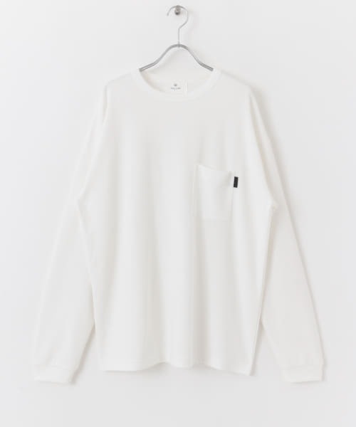 URBAN RESEARCH Sonny Label（アーバンリサーチサニーレーベル）の「ポンチポケットロングスリーブTシャツ（Tシャツ/カットソー・メンズ・ブラック/オフホワイト/カーキ/ベージュ系その他・MEDIUM/LARGE）」の11枚目の写真