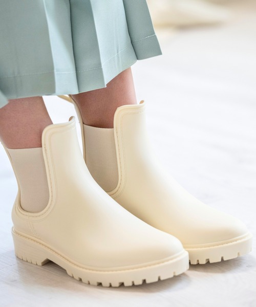 Catherine Cottage（キャサリンコテージ）の「防水　サイドゴアブーツ（レインシューズ・キッズ・オフホワイト/ブラック・18/23/20/22/19/21/24）」の17枚目の写真