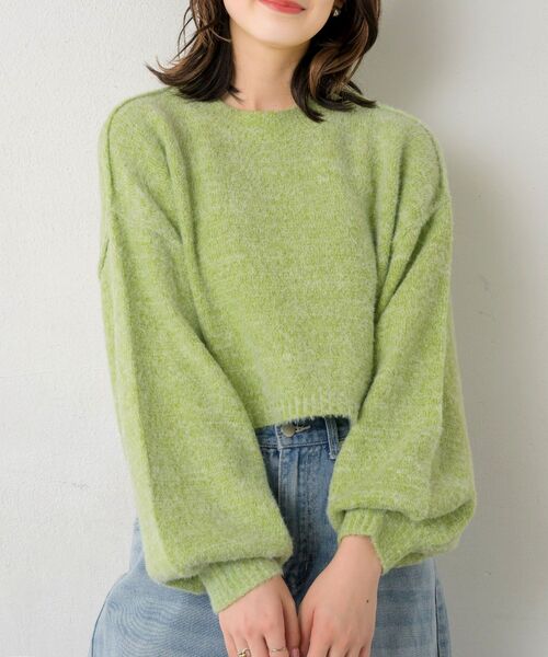 RETRO GIRL(レトロガール)の「シャギーMIXニットPO(ニット/セーター・レディース・ブルー/ホワイト/グリーン/オレンジ・FREE)」の1枚目の写真