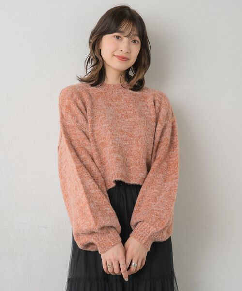 RETRO GIRL(レトロガール)の「シャギーMIXニットPO(ニット/セーター・レディース・ブルー/ホワイト/グリーン/オレンジ・FREE)」の5枚目の写真