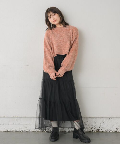 RETRO GIRL(レトロガール)の「シャギーMIXニットPO(ニット/セーター・レディース・ブルー/ホワイト/グリーン/オレンジ・FREE)」の8枚目の写真