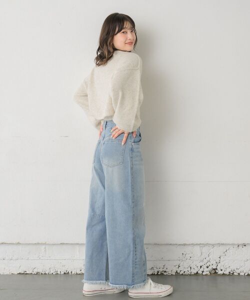 RETRO GIRL(レトロガール)の「シャギーMIXニットPO(ニット/セーター・レディース・ブルー/ホワイト/グリーン/オレンジ・FREE)」の12枚目の写真