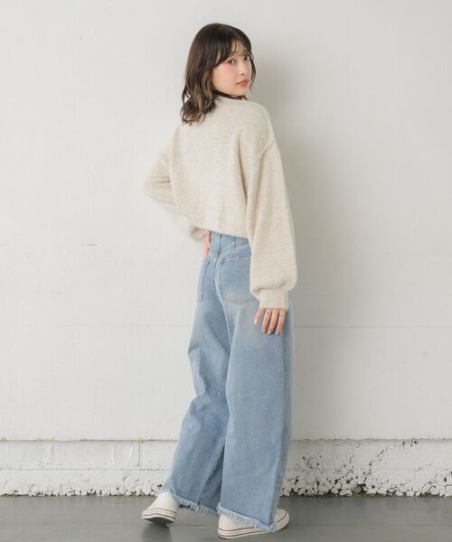 RETRO GIRL(レトロガール)の「シャギーMIXニットPO(ニット/セーター・レディース・ブルー/ホワイト/グリーン/オレンジ・FREE)」の13枚目の写真