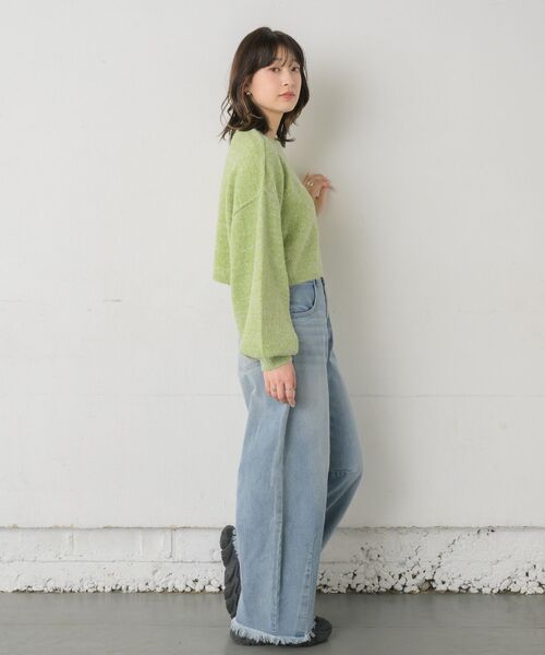 RETRO GIRL(レトロガール)の「シャギーMIXニットPO(ニット/セーター・レディース・ブルー/ホワイト/グリーン/オレンジ・FREE)」の19枚目の写真