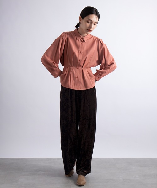 SETUP7(セットアップセブン)の「SWEET 掲載アイテム 谷まりあさん着用【SETUP7】ヴィンテージライククラッシュベロアイージーパンツ vintage crushed velor pants(その他パンツ・レディース・ゴールド/ブラウン/シルバー・FREE)」の17枚目の写真