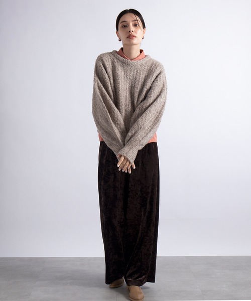 SETUP7(セットアップセブン)の「SWEET 掲載アイテム 谷まりあさん着用【SETUP7】ヴィンテージライククラッシュベロアイージーパンツ vintage crushed velor pants(その他パンツ・レディース・ゴールド/ブラウン/シルバー・FREE)」の19枚目の写真