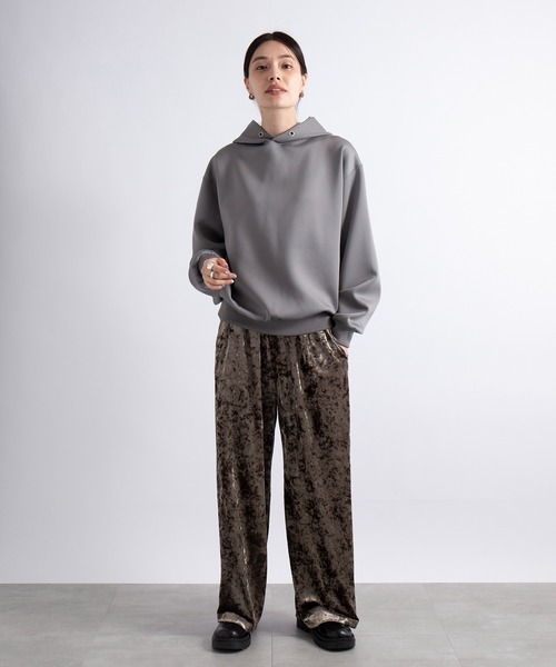 SETUP7(セットアップセブン)の「SWEET 掲載アイテム 谷まりあさん着用【SETUP7】ヴィンテージライククラッシュベロアイージーパンツ vintage crushed velor pants(その他パンツ・レディース・ゴールド/ブラウン/シルバー・FREE)」の8枚目の写真