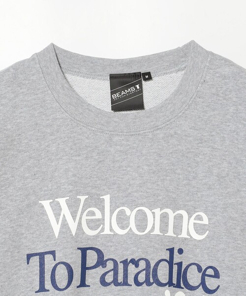 BEAMS T(ビームスティー)の「BEAMS T / Welcome To Paradice クルーネック スウェット(スウェット・メンズ・グリーン/グレー・MEDIUM/SMALL/X-LARGE/LARGE)」の4枚目の写真