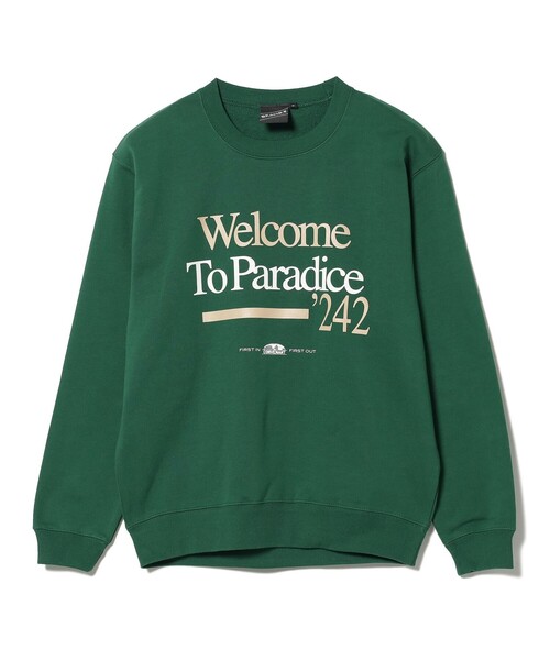 BEAMS T(ビームスティー)の「BEAMS T / Welcome To Paradice クルーネック スウェット(スウェット・メンズ・グリーン/グレー・MEDIUM/SMALL/X-LARGE/LARGE)」の8枚目の写真