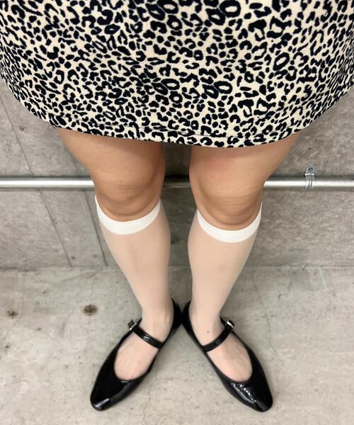 PHILLY（フィリー）の「【PHILLY】シアーハイソックス（ソックス/靴下・レディース・ブラック/アイボリー/ホワイト・FREE）」の9枚目の写真