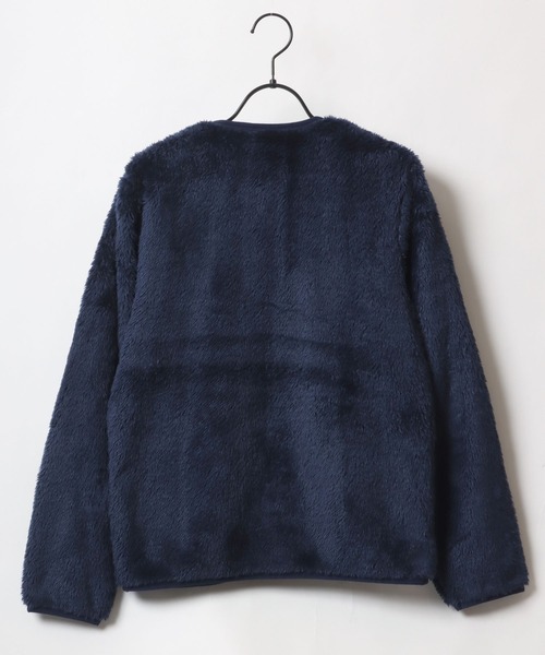 Champion(チャンピオン)の「Champion/チャンピオン Sherpa Fleece Snap Jacket/シェルパフリース ロゴ ワンポイント刺繍 スナップ ノーカラージャケット/ボアジャケット/ブルゾン レディース(ノーカラージャケット・レディース・ネイビー/オフホワイト/ブルー/ブラック・M/L)」の9枚目の写真