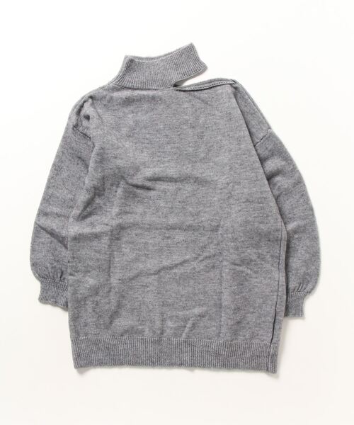 gossip！ロサンゼルス（ゴシップロサンゼルス）の「ワンショルダーカットアウトニット（ニット/セーター・レディース・グレー/ブラウン/オフホワイト/ブラック・FREE）」の7枚目の写真