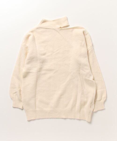 gossip！ロサンゼルス（ゴシップロサンゼルス）の「ワンショルダーカットアウトニット（ニット/セーター・レディース・グレー/ブラウン/オフホワイト/ブラック・FREE）」の9枚目の写真