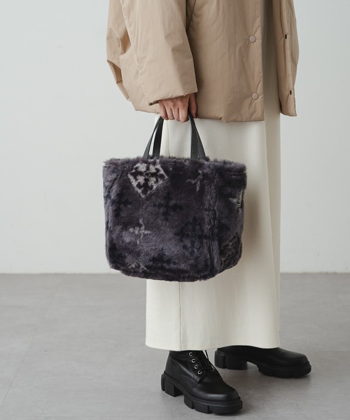 russet(ラシット)の「エブリデイトートバッグ(CE-1157)(トートバッグ・レディース・グレー/ベージュ・FREE)」の18枚目の写真