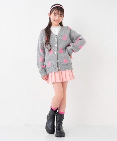 by LOVEiT（バイラビット）の「チェリー柄カーディガン（カーディガン/ボレロ・キッズ・ブルー/ブラック/グレー/ピンク・150cm/160cm/140cm/120cm/130cm）」の13枚目の写真