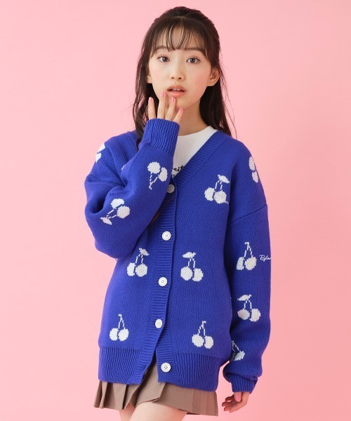 by LOVEiT（バイラビット）の「チェリー柄カーディガン（カーディガン/ボレロ・キッズ・ブルー/ブラック/グレー/ピンク・150cm/160cm/140cm/120cm/130cm）」の12枚目の写真