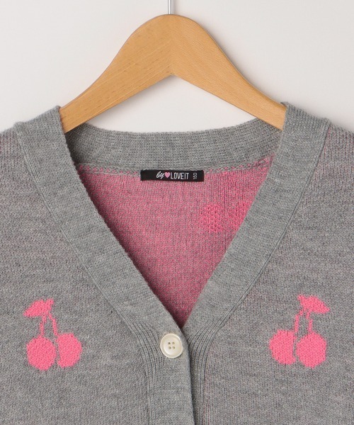 by LOVEiT（バイラビット）の「チェリー柄カーディガン（カーディガン/ボレロ・キッズ・ブルー/ブラック/グレー/ピンク・150cm/160cm/140cm/120cm/130cm）」の21枚目の写真