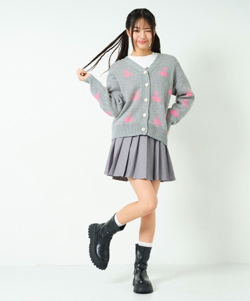 by LOVEiT（バイラビット）の「チェリー柄カーディガン（カーディガン/ボレロ・キッズ・ブルー/ブラック/グレー/ピンク・150cm/160cm/140cm/120cm/130cm）」の7枚目の写真