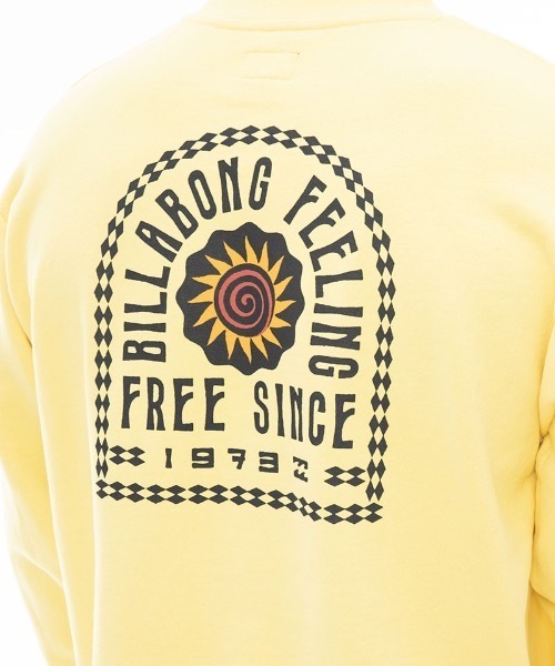 【セール】【直営店限定】BILLABONG メンズ COSMIC ECHOES トレーナー 【2023年秋冬モデル】/ビラボンスピリチュアルモチーフプリントドロップショルダークルーネックトレーナー（スウェット）｜BILLABONG（ビラボン）