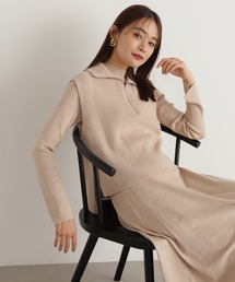 N.（N. Natural Beauty Basic） | ◆ニットワンピース＆ニットベストセット(ワンピース)