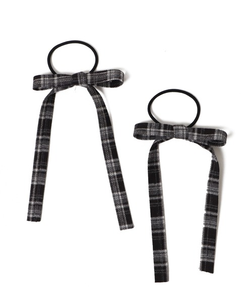 WEGO（ウィゴー）の「WEGO/【2点セット】ロングリボンゴム（ヘアゴム・レディース・ブラウン/ピンク/ブラック/ワイン/オフホワイト/サックスブルー/ブラック系その他/その他2/その他1/その他3/その他4/グレー系その他2/グリーン系その他2/レッド系その他2・FREE）」の19枚目の写真