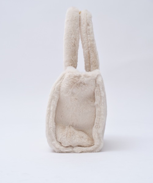 Seemi. byNICECLAUP（ シーミーバイナイスクラップ）の「【Seemi.】刺繍フェイクファートート（トートバッグ・レディース・アイボリー/パープル/ピンク・FREE）」の20枚目の写真