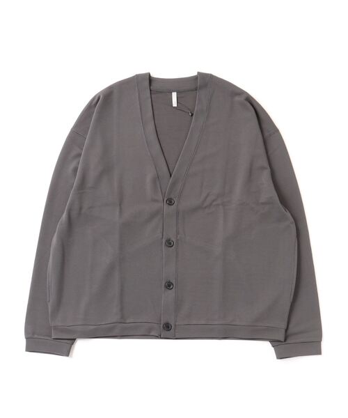 TRAP/U (トラップユー)の「リップルボーダー カーディガン(Tシャツ/カットソー・メンズ・セージグリーン/ブラック/杢グレー・M/L)」の2枚目の写真