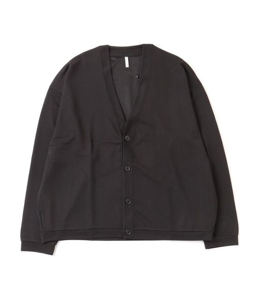 TRAP/U (トラップユー)の「リップルボーダー カーディガン(Tシャツ/カットソー・メンズ・セージグリーン/ブラック/杢グレー・M/L)」の1枚目の写真