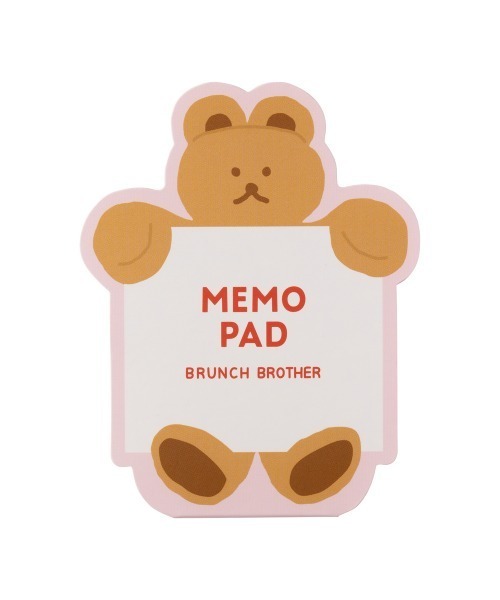 Brunch Brother(ブランチブラザー)の「ブランチブラザー マークス ダイカットメモパッド(手帳/メモ帳・レディース・ベージュ系その他/ブラウン系その他/ホワイト・FREE)」の1枚目の写真
