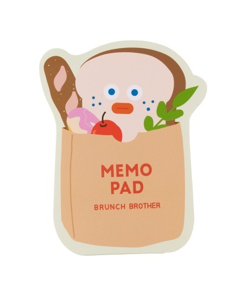 Brunch Brother(ブランチブラザー)の「ブランチブラザー マークス ダイカットメモパッド(手帳/メモ帳・レディース・ベージュ系その他/ブラウン系その他/ホワイト・FREE)」の3枚目の写真