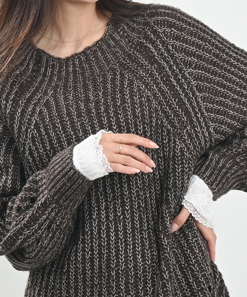 Felt-Maglietta(フェルトマリエッタ)の「フリルレース付け袖(アームカバー・レディース・ホワイト・FREE)」の5枚目の写真