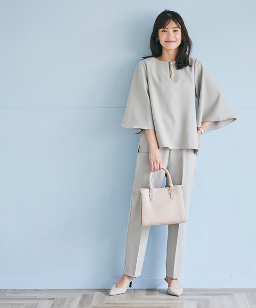 coca(coca)(コカ)の「合皮ショルダーバッグ(ショルダーバッグ・レディース・ブラック/ライトベージュ・ONE SIZE)」の3枚目の写真