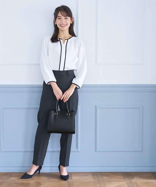 coca(coca)(コカ)の「合皮ショルダーバッグ(ショルダーバッグ・レディース・ブラック/ライトベージュ・ONE SIZE)」の7枚目の写真
