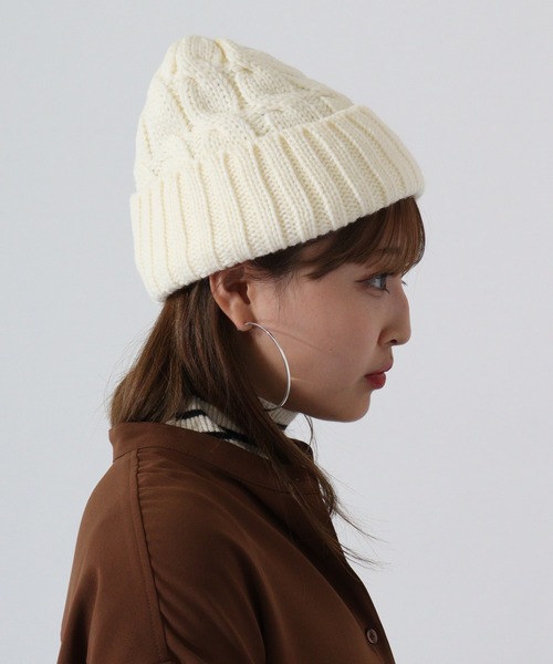 セール】TESTIFY ツイスト裏ボアニットキャップ/ニットワッチ / Twist