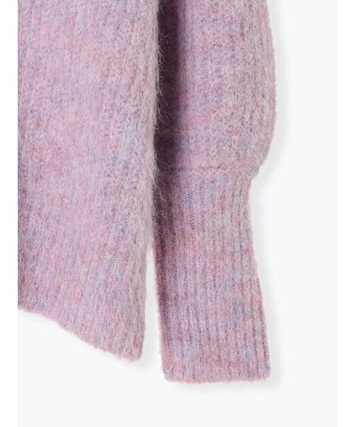 ehka sopo（エヘカソポ）の「メランジVネックカーディガン（カーディガン/ボレロ・レディース・パープル/グリーン/オレンジ/ラベンダー/モカ/イエロー・F）」の21枚目の写真