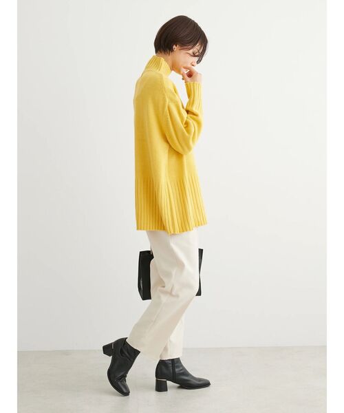 Green　Parks（グリーンパークス）の「洗える　バックスリットニットプルオーバー（ニット/セーター・レディース・アイボリー/その他7/ブラウン/チャコールグレー/イエロー/グリーン・FREE）」の22枚目の写真