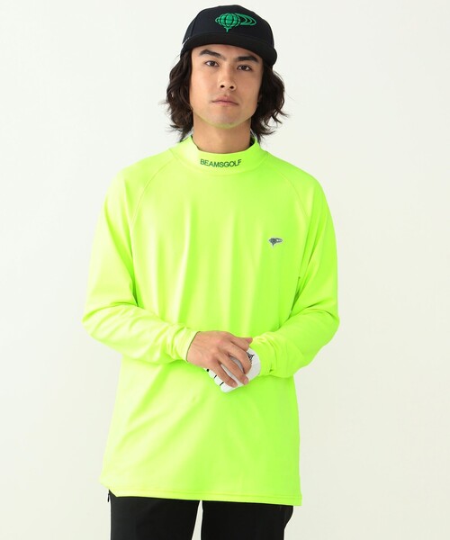BEAMS GOLF ビームスゴルフ ラグランスリーブ モックネック シャツ BEAMS GOLF（ビームス ゴルフ）ORANGE LABEL / 異素材 ラグラン モック