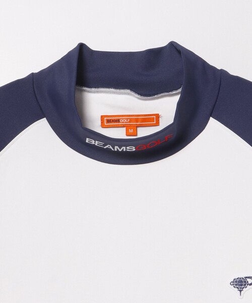 M MEN'S BEAMS GOLF ORANGE LABEL マルチ ロゴ ポロシャツ 全英