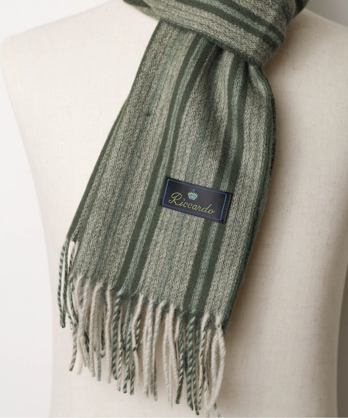 ARCHIVER（アーカイバ）の「"ウール"クラシックデザインマフラー（マフラー・メンズ・グレー/ブラウン/グリーン/ライトグレー・FREE）」の12枚目の写真