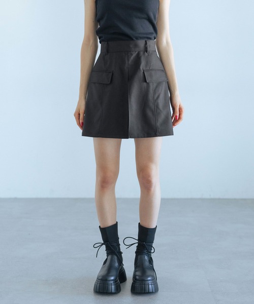 PAGEBOY（ページボーイ）の「レイヤードスカートショートパンツ（その他パンツ・レディース・ブラック/グレー・FREE）」の12枚目の写真