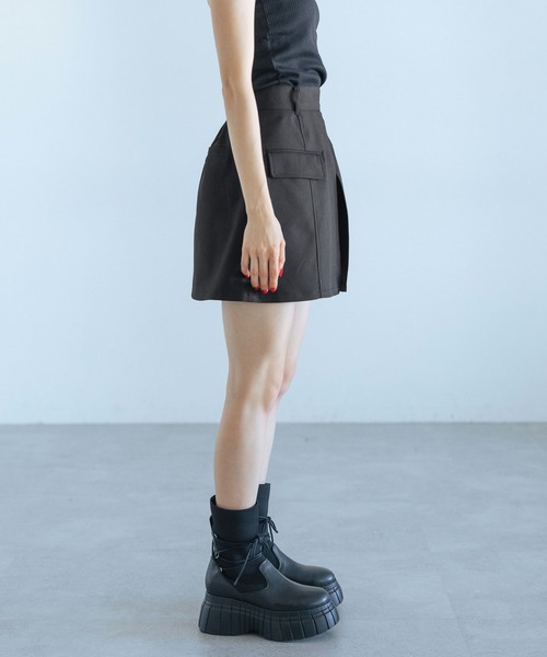 PAGEBOY（ページボーイ）の「レイヤードスカートショートパンツ（その他パンツ・レディース・ブラック/グレー・FREE）」の13枚目の写真