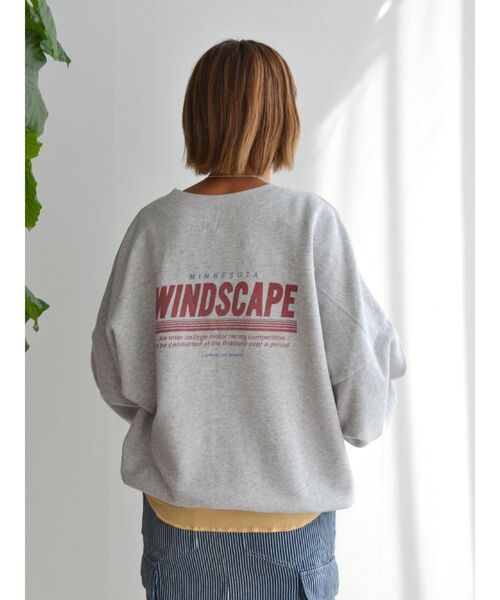 ungrid NCU ルーズシルエットロゴ スウェット　完売　チャコールグレー Ungrid（アングリッド）の「ロゴルーズスウェット（スウェット